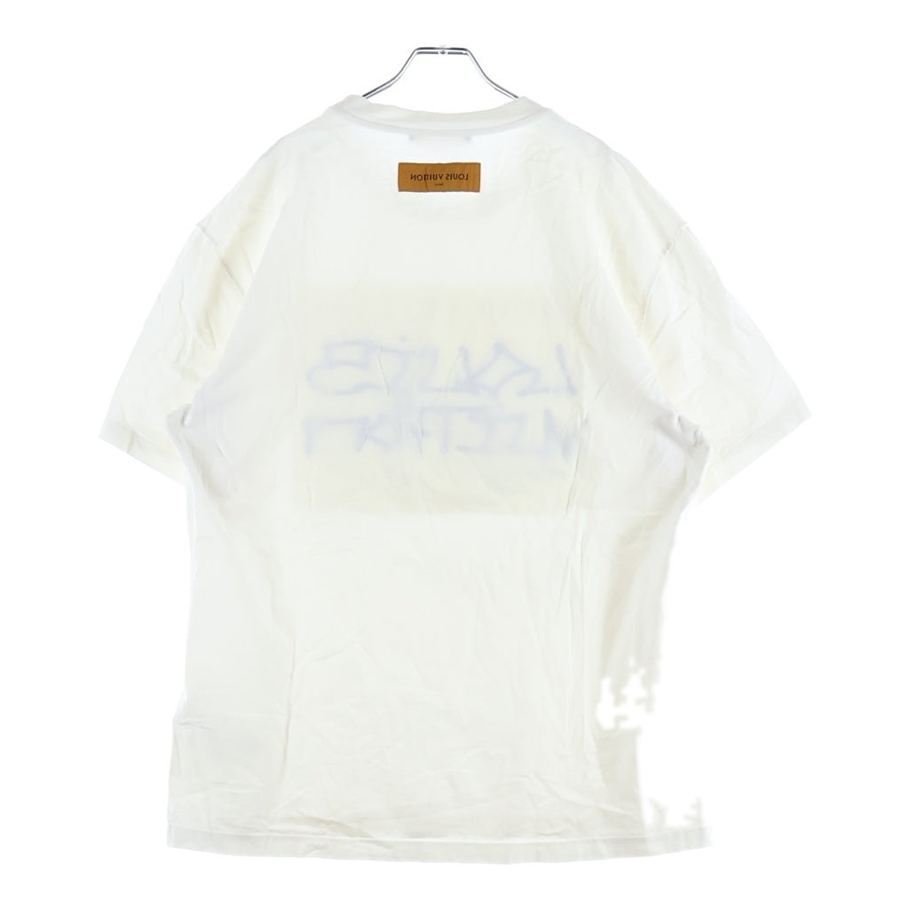 LOUIS VUITTON(ルイヴィトン) 22AW グラフィックロゴエンブロイダリー インサイドアウト クルーネック半袖Tシャツ カットソー ホワイト RM222 DT3 HNY75W