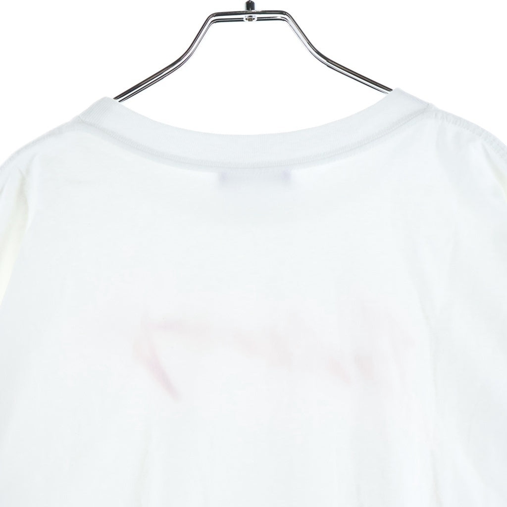 BALENCIAGA(バレンシアガ) 19AW SIGNATURE LOGO TEE シグネチャーロゴプリント クルーネック半袖Tシャツ カットソー ホワイト 583214 TFV63