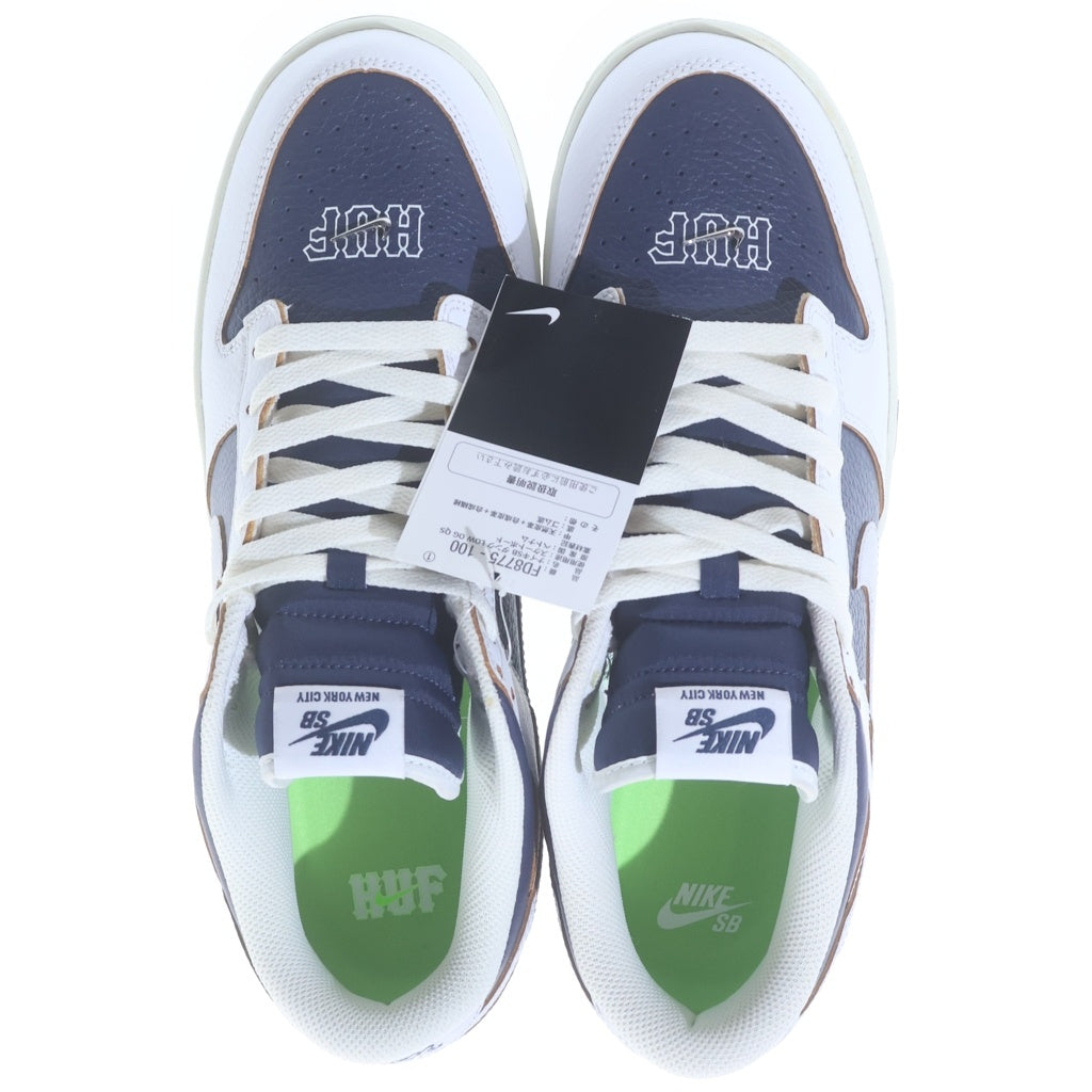 NIKE(ナイキ) ×HUF DUNK LOW NEW YORK ハフ ダンク ニューヨーク ローカットスニーカー ネイビー/ホワイト US11/29cm FD8775-100