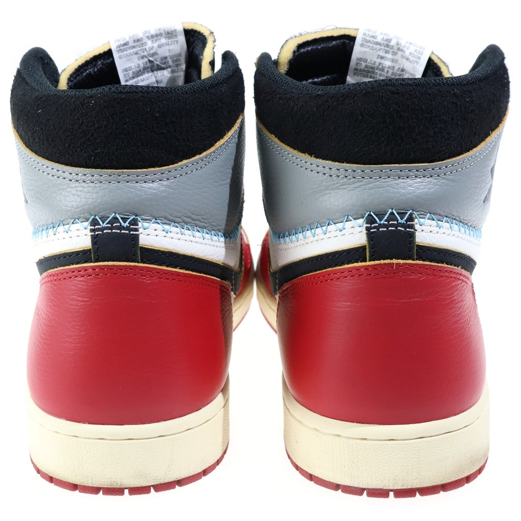 NIKE(ナイキ) ×UNION AIR JORDAN 1 RETRO HIGH OG CHICAGO SHADOW ユニオン エアジョーダン レトロ シカゴ シャドウ ハイカットスニーカー レッド/ホワイト US12.5/30.5cm HV8563-600
