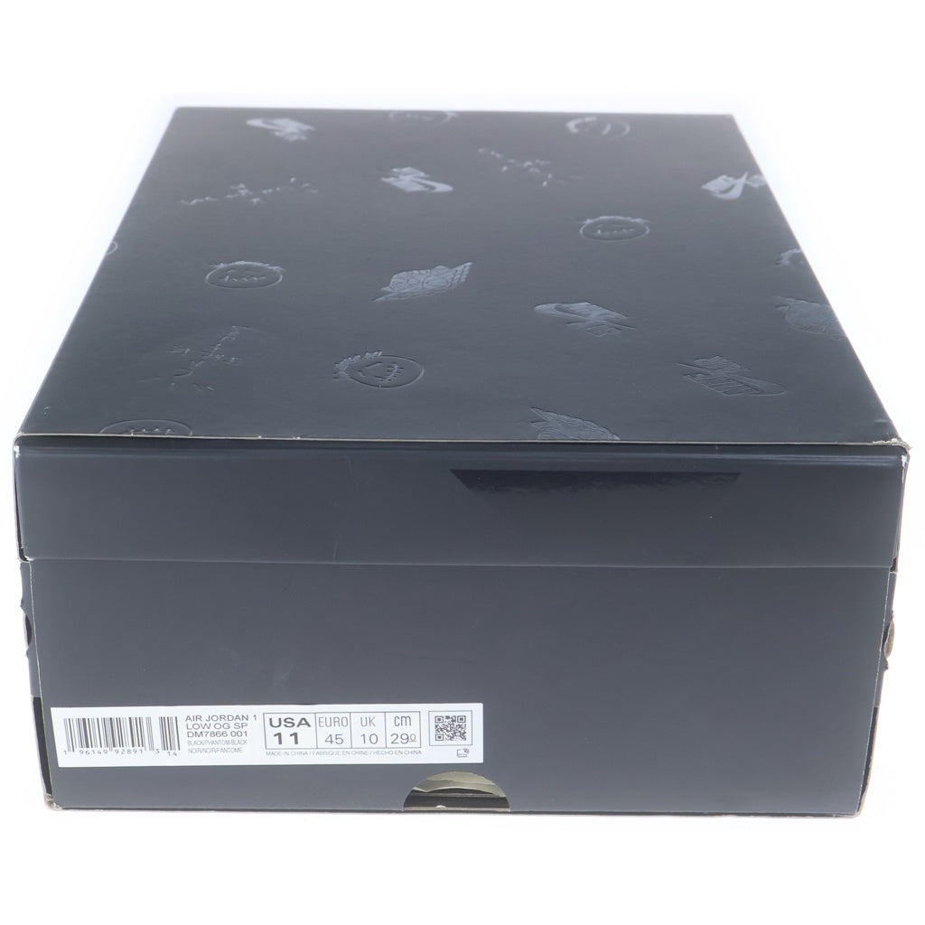 NIKE(ナイキ) ×TRAVIS SCOTT AIR JORDAN 1 LOW OG SP BLACK PHANTOM トラヴィススコット エアジョーダン ブラックファントム ローカットスニーカー ブラック US11/29cm DM7866-001