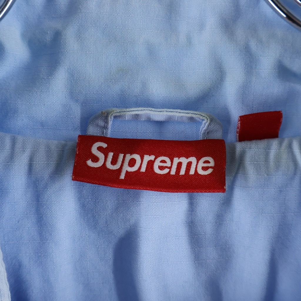 SUPREME(シュプリーム) 25AW Spellout Embroidered Ripstop Track Jacket スペルアウト エンブロイダード リップストップ トラックジャケット ライトブルー