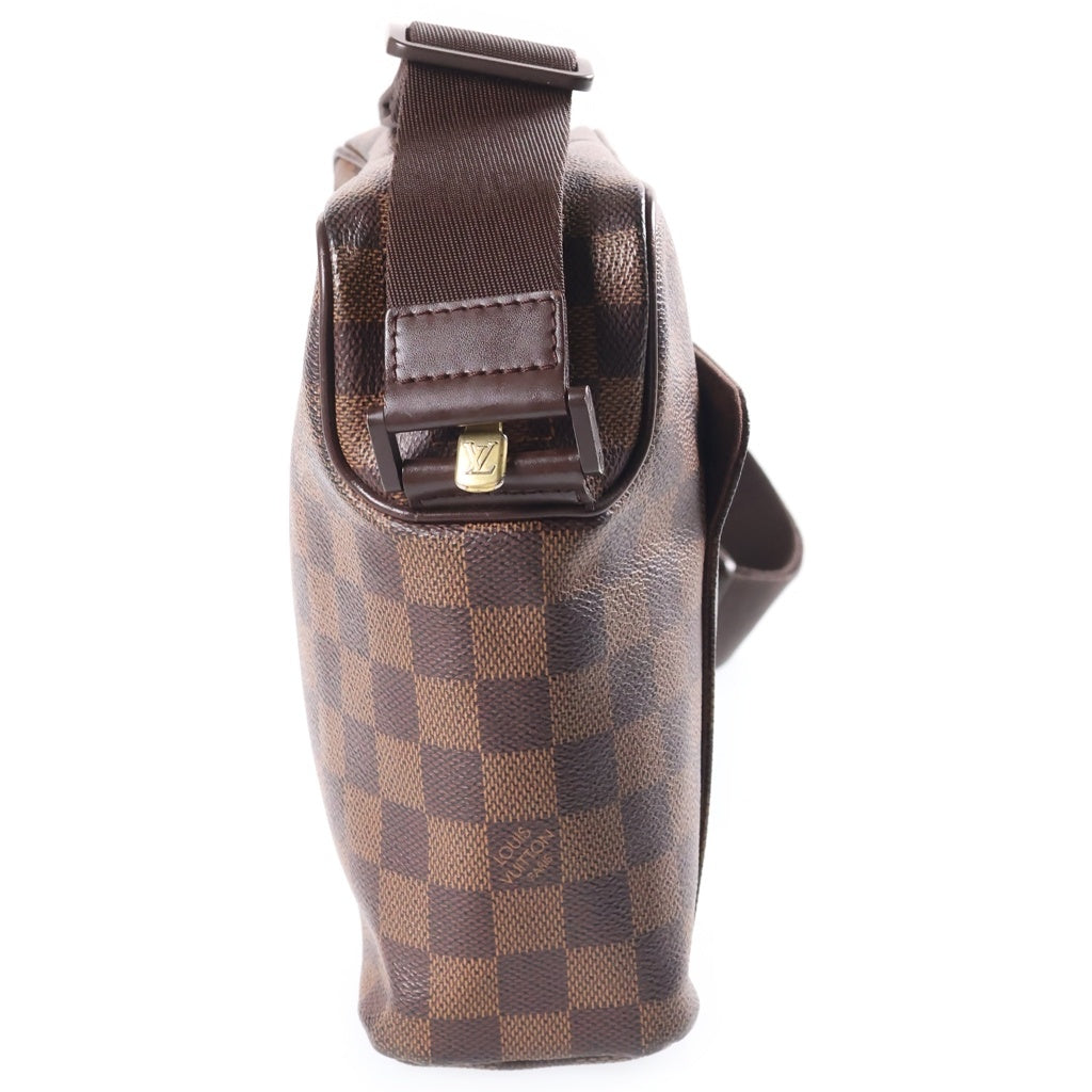 LOUIS VUITTON(ルイヴィトン) ダミエ オラフPM ショルダーバッグ ブラウン レザー×PVC ゴールド金具 N41442 MI2087
