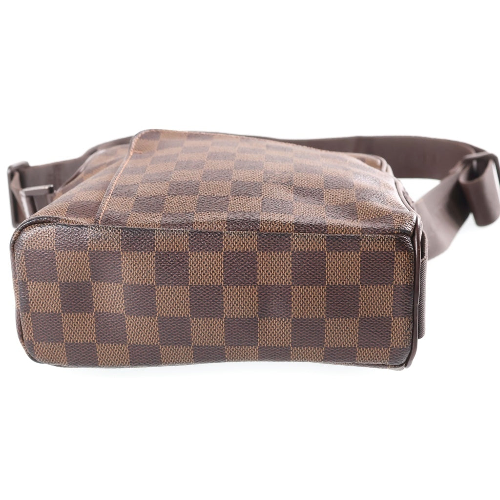 LOUIS VUITTON(ルイヴィトン) ダミエ オラフPM ショルダーバッグ ブラウン レザー×PVC ゴールド金具 N41442 MI2087