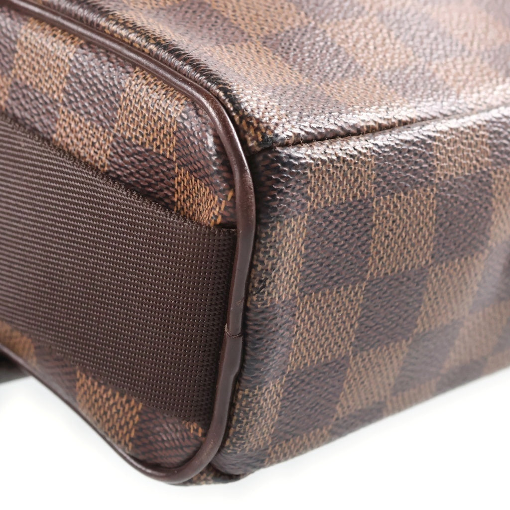 LOUIS VUITTON(ルイヴィトン) ダミエ オラフPM ショルダーバッグ ブラウン レザー×PVC ゴールド金具 N41442 MI2087