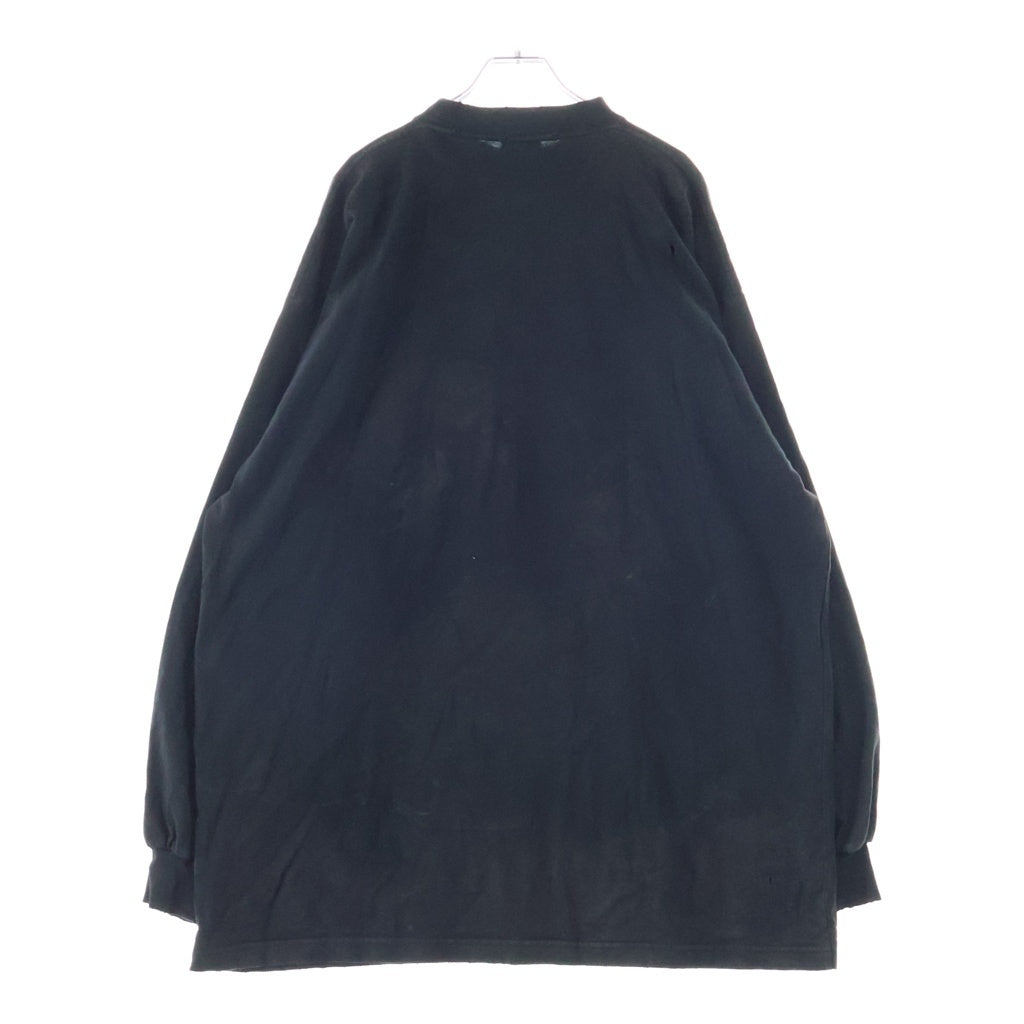 BALENCIAGA(バレンシアガ) 23SS SKATER OVERSIZED T-SHIRT スケーター クラッシュダストワッペン加工Tシャツ 半袖クルーネックカットソー ブラック 739028 TOVN2