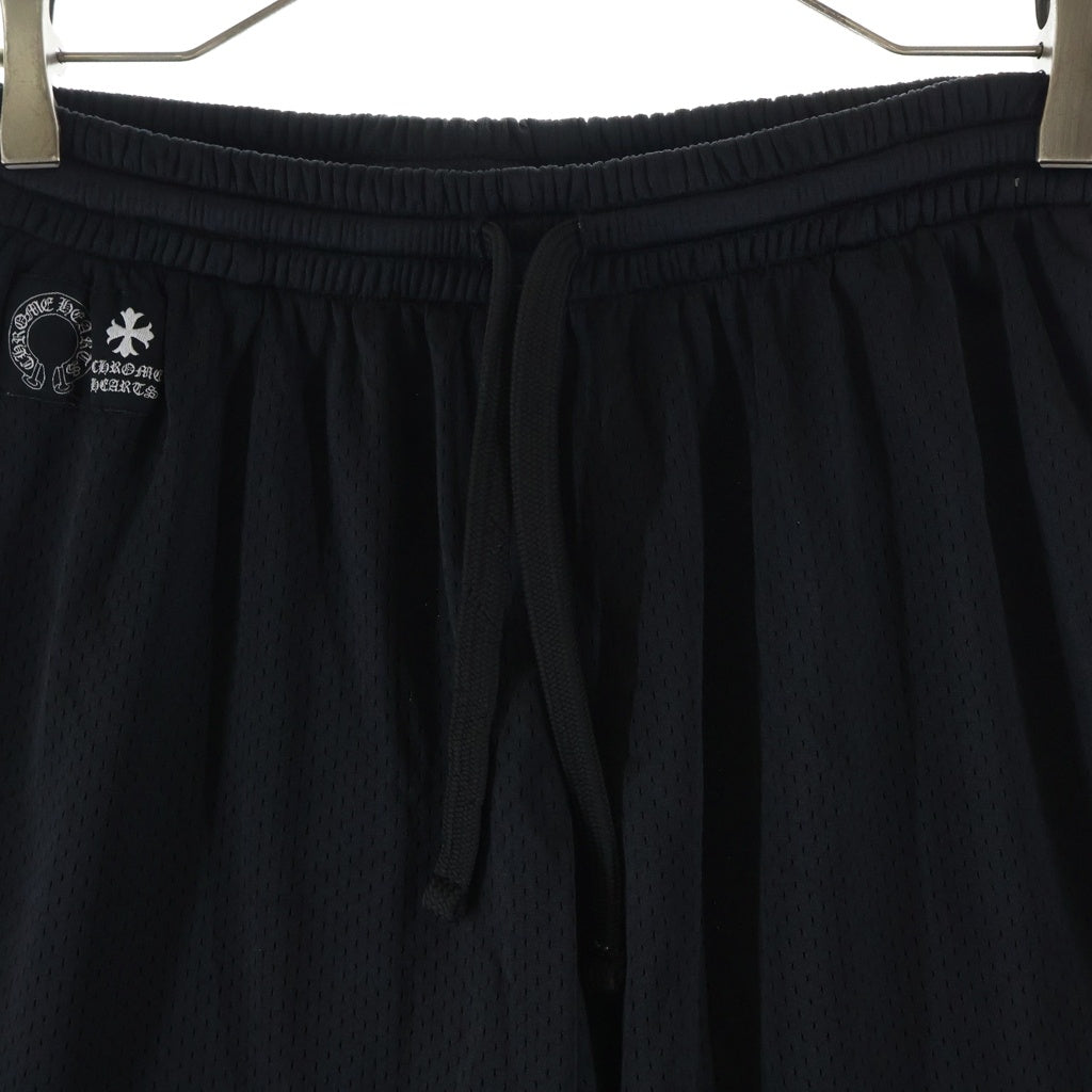 CHROME HEARTS(クロムハーツ) MESH VARSITY SHORTS CHプリント メッシュハーフパンツ ショーツ ブラック