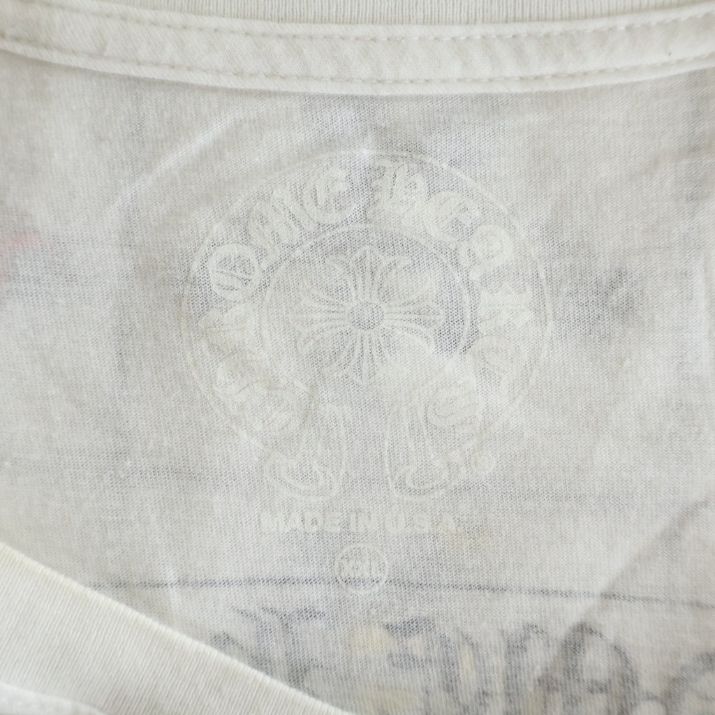 CHROME HEARTS(クロムハーツ) 25SS FOTI HARRIS TEE フォティ ハリスティーター 両面プリントTシャツ 半袖クルーネックカットソー ホワイト
