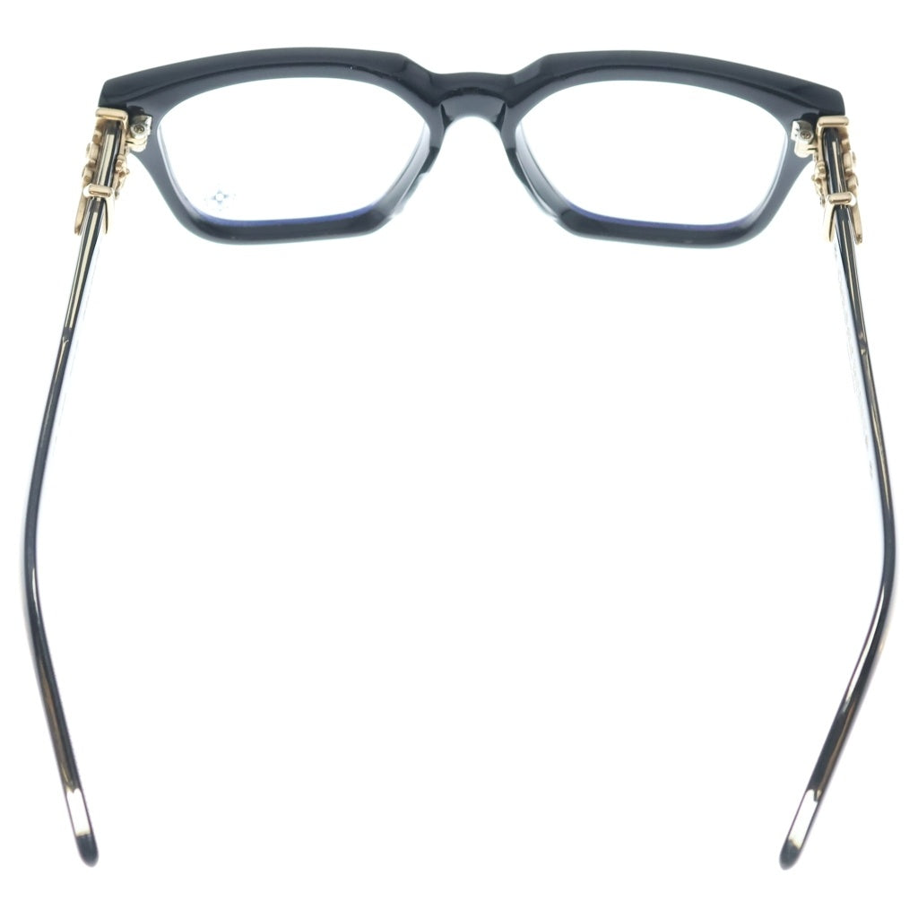 CHROME HEARTS(クロムハーツ) VAGILLIONAIRE2 ヴァジリオネア ダガーテンプル ウェリントンフレーム サングラス アイウェア 眼鏡 ブラック/ゴールド