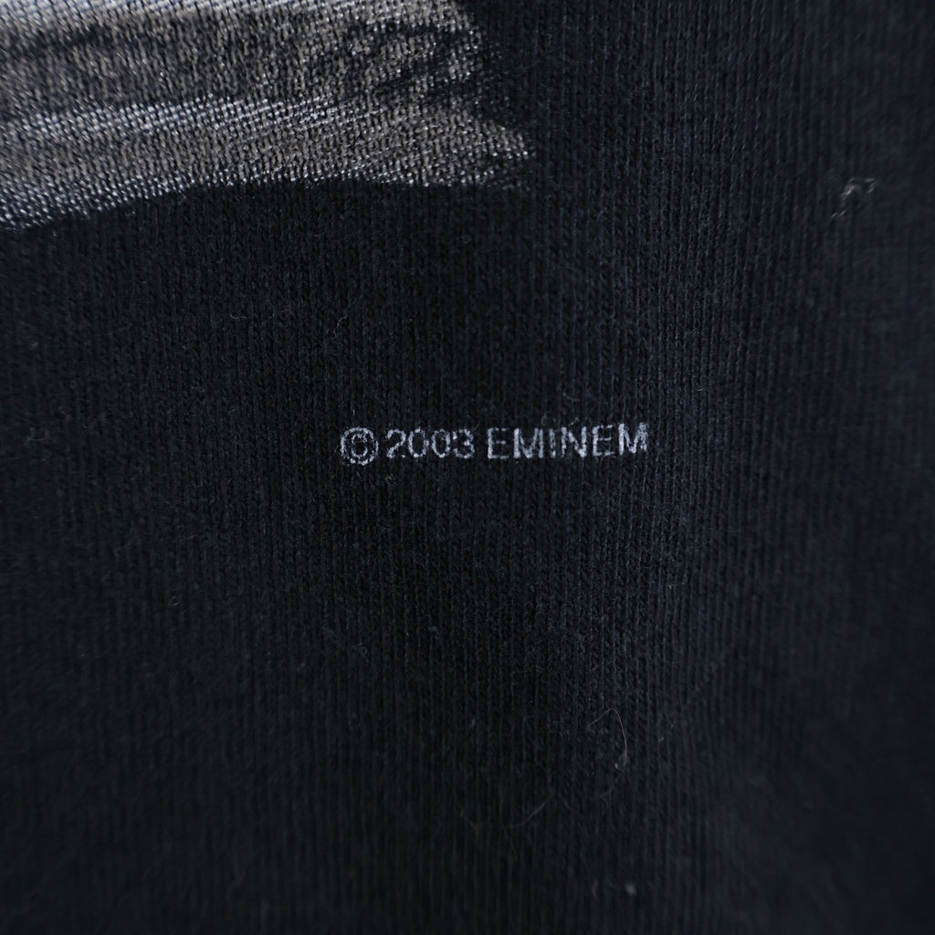 VINTAGE(ヴィンテージ) 00S EMINEM SHOW TOUR 2003 エミネム ショー ツアー ラップTシャツ 両面プリント半袖カットソー ブラック