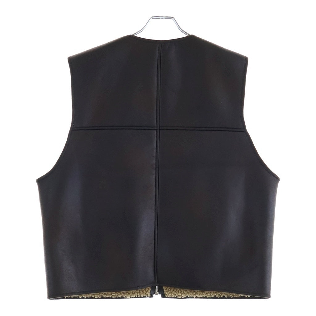 SUPREME(シュプリーム) 24AW Reversible Faux Shearling Work Vest リバーシブル フェイクシアリング ワークベスト ブラウン/ベージュ