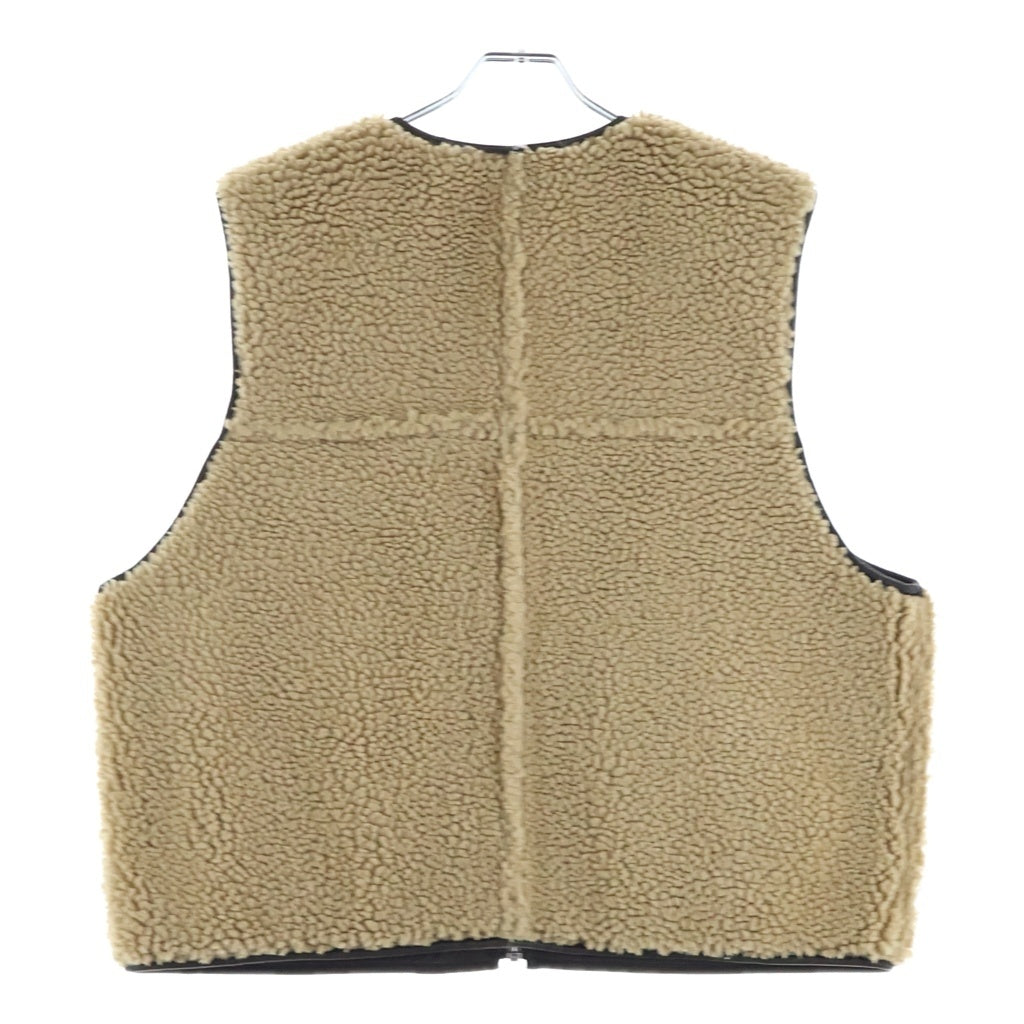 SUPREME(シュプリーム) 24AW Reversible Faux Shearling Work Vest リバーシブル フェイクシアリング ワークベスト ブラウン/ベージュ