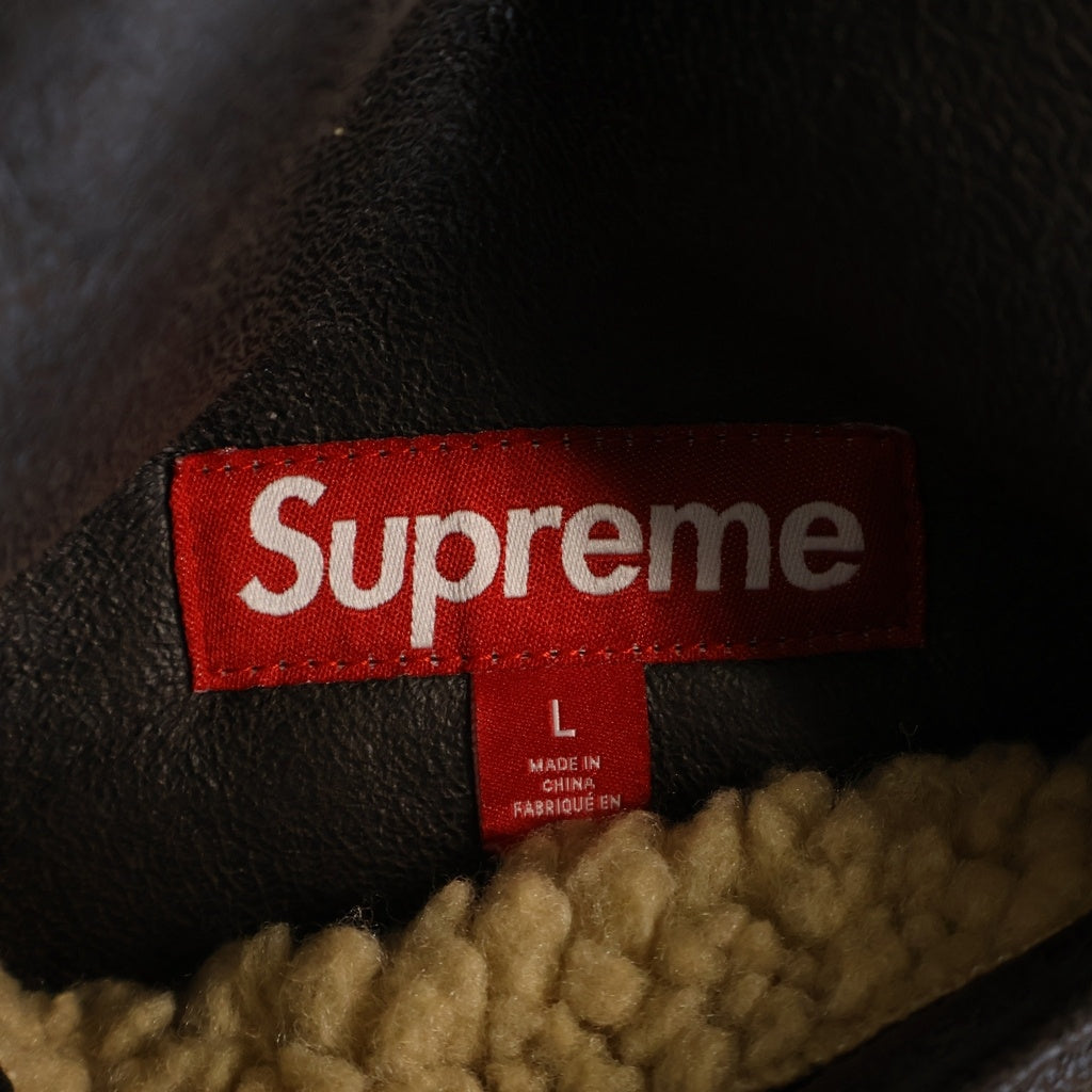 SUPREME(シュプリーム) 24AW Reversible Faux Shearling Work Vest リバーシブル フェイクシアリング ワークベスト ブラウン/ベージュ