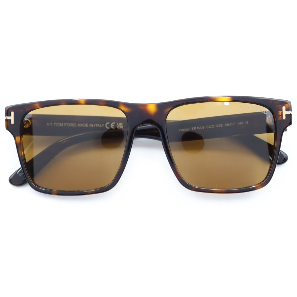 TOM FORD(トムフォード) CALDER スクエアフレーム カラーレンズ サングラス メガネ ブラウン TF1205