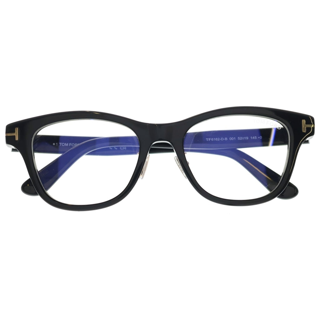 TOM FORD(トムフォード) アジアンフィット スクエアフレーム クリアレンズ サングラス メガネ ブラック TF6162-D-B
