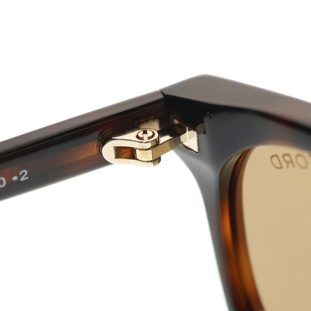 TOM FORD(トムフォード) アジアンフィット スクエアフレーム カラーレンズ サングラス メガネ ブラウン TF1350-D