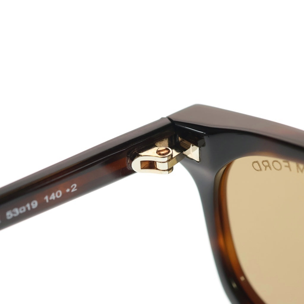 TOM FORD(トムフォード) アジアンフィット スクエアフレーム カラーレンズ サングラス メガネ ブラウン TF1350-D