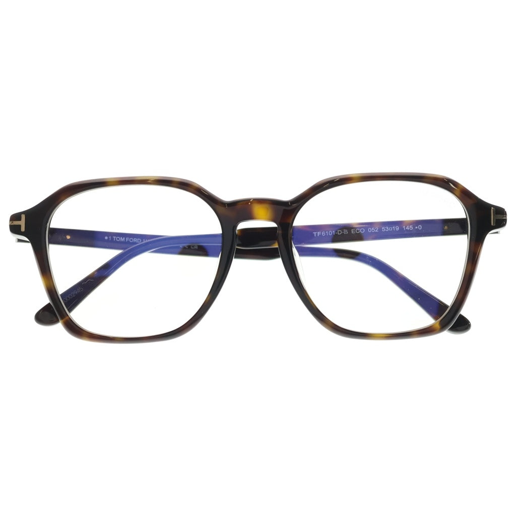 TOM FORD(トムフォード) アジアンフィット ウェリントンフレーム クリアレンズ サングラス メガネ ブラウン TF6101-D-B