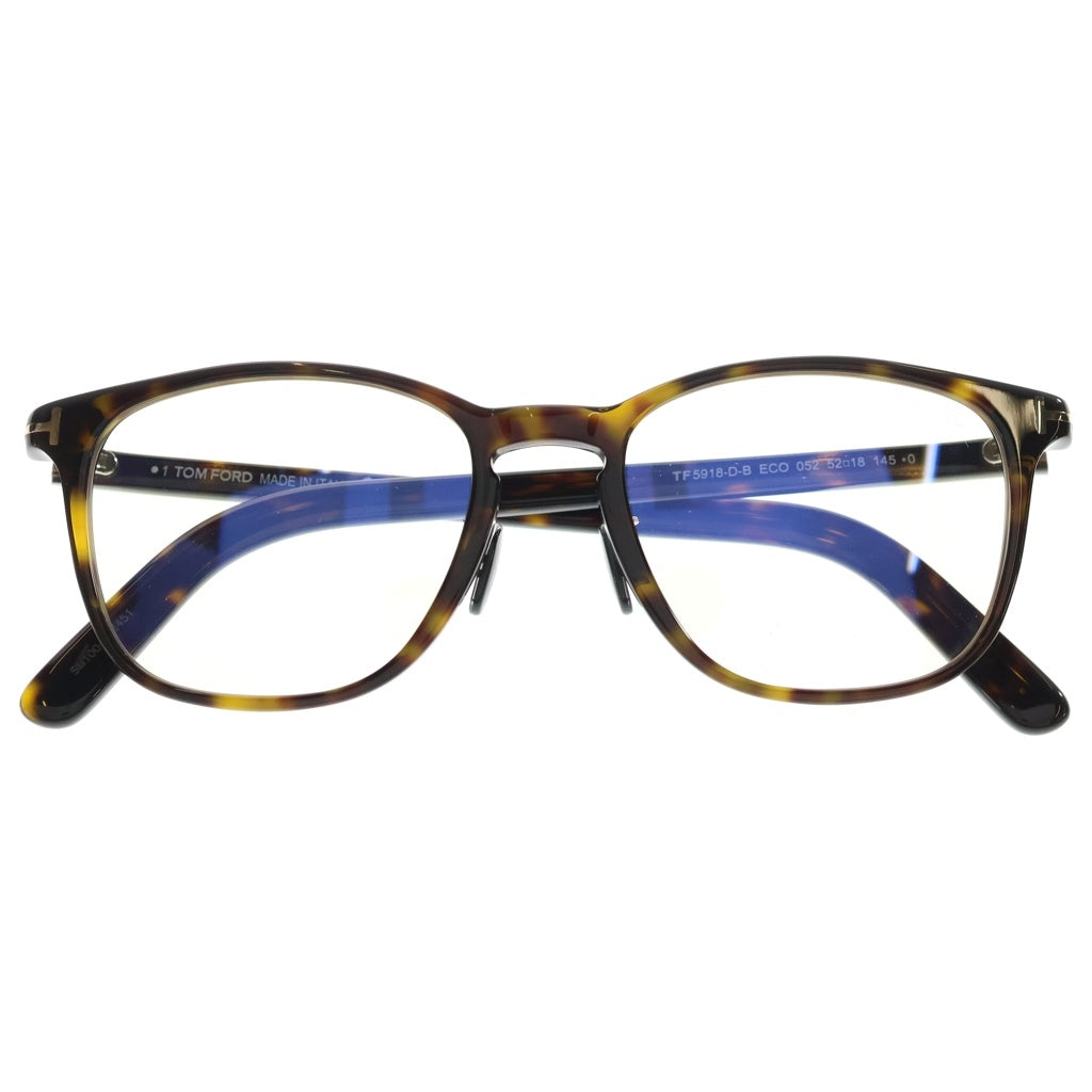 TOM FORD(トムフォード) アジアンフィット ウェリントンフレーム クリアレンズ サングラス メガネ ブラウン TF5918-D-B
