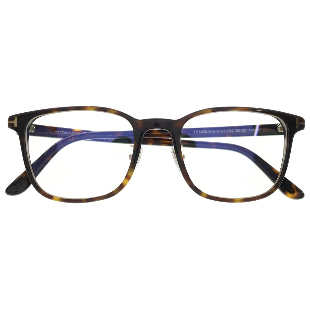 TOM FORD(トムフォード) アジアンフィット ウェリントンフレーム クリアレンズ サングラス メガネ ブラウン TF5925-D-B