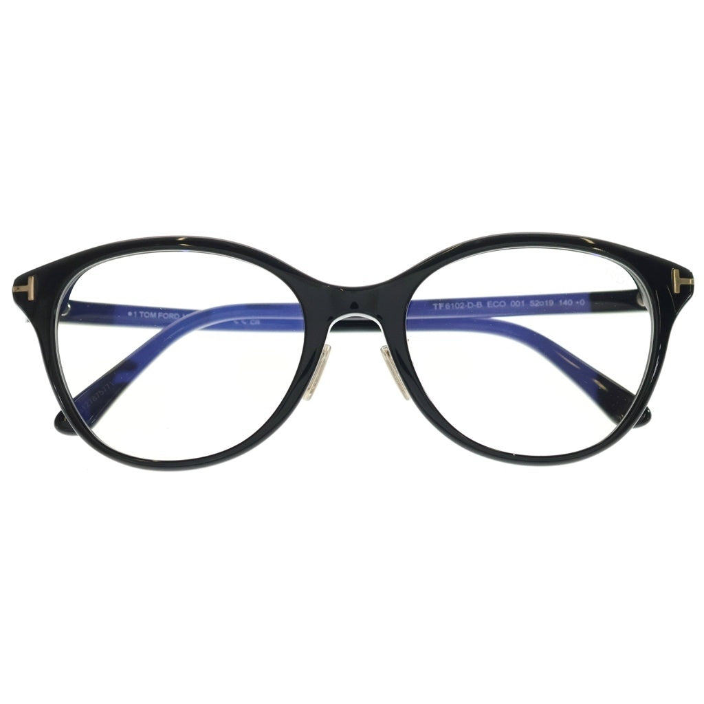 TOM FORD(トムフォード) アジアンフィット ウェリントンフレーム クリアレンズ サングラス メガネ ブラック TF6102-D-B