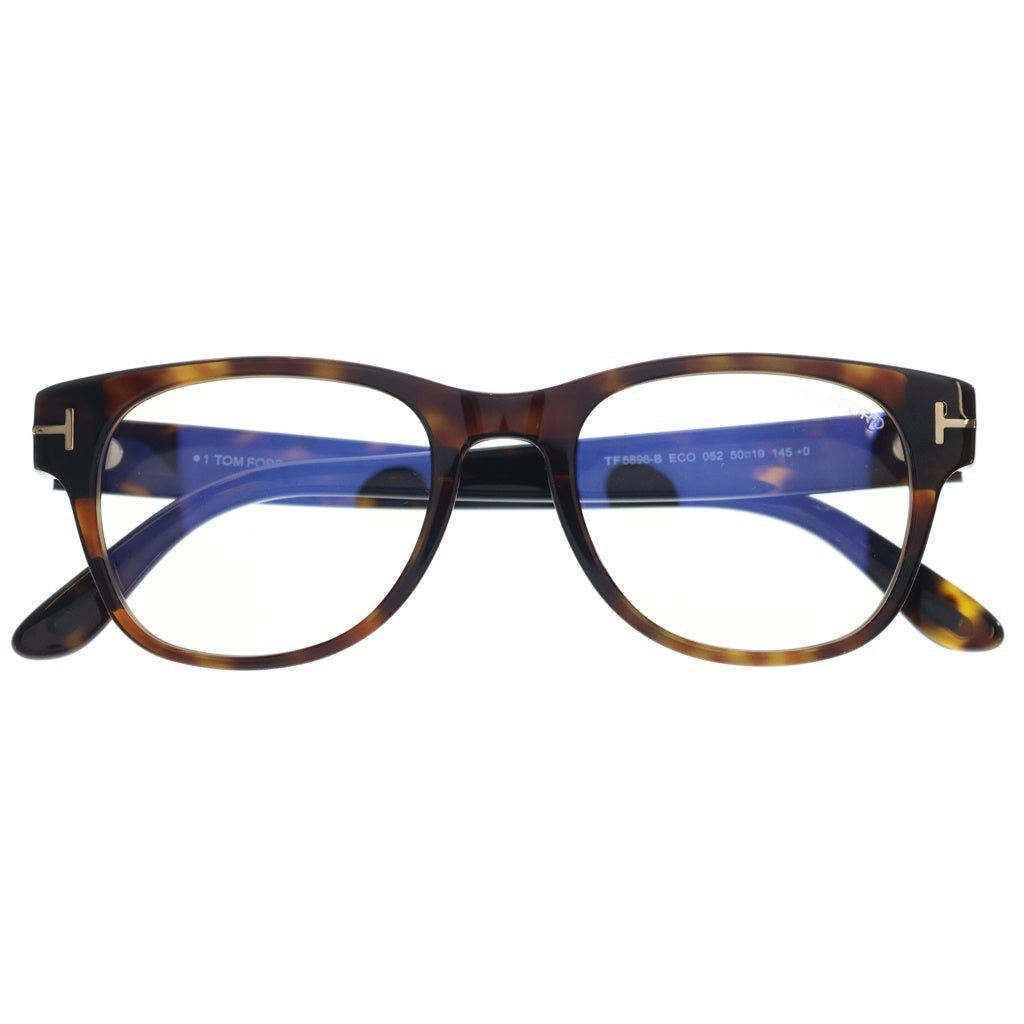 TOM FORD(トムフォード) ウェリントンフレーム クリアレンズ サングラス メガネ ブラウン TF5898-B