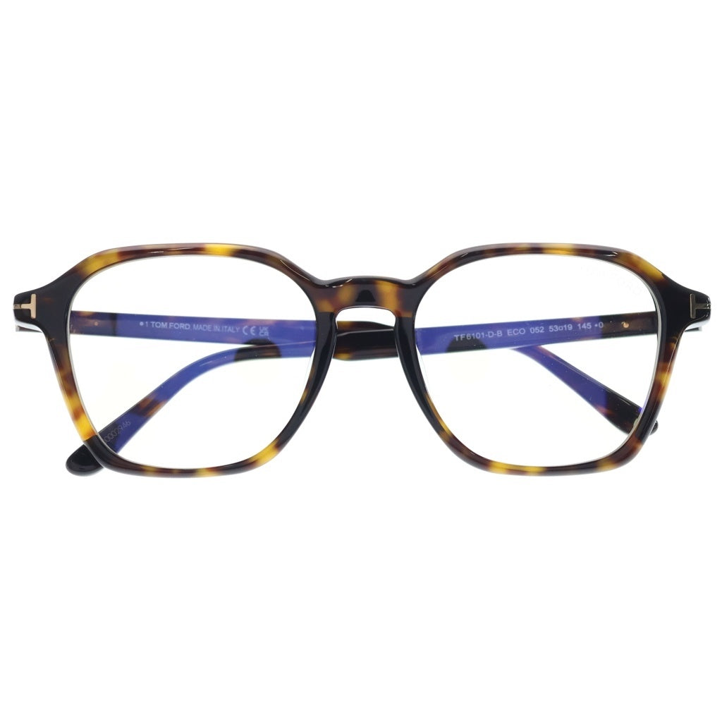 TOM FORD(トムフォード) アジアンフィット ウェリントンフレーム クリアレンズ サングラス メガネ ブラウン TF6101-D-B