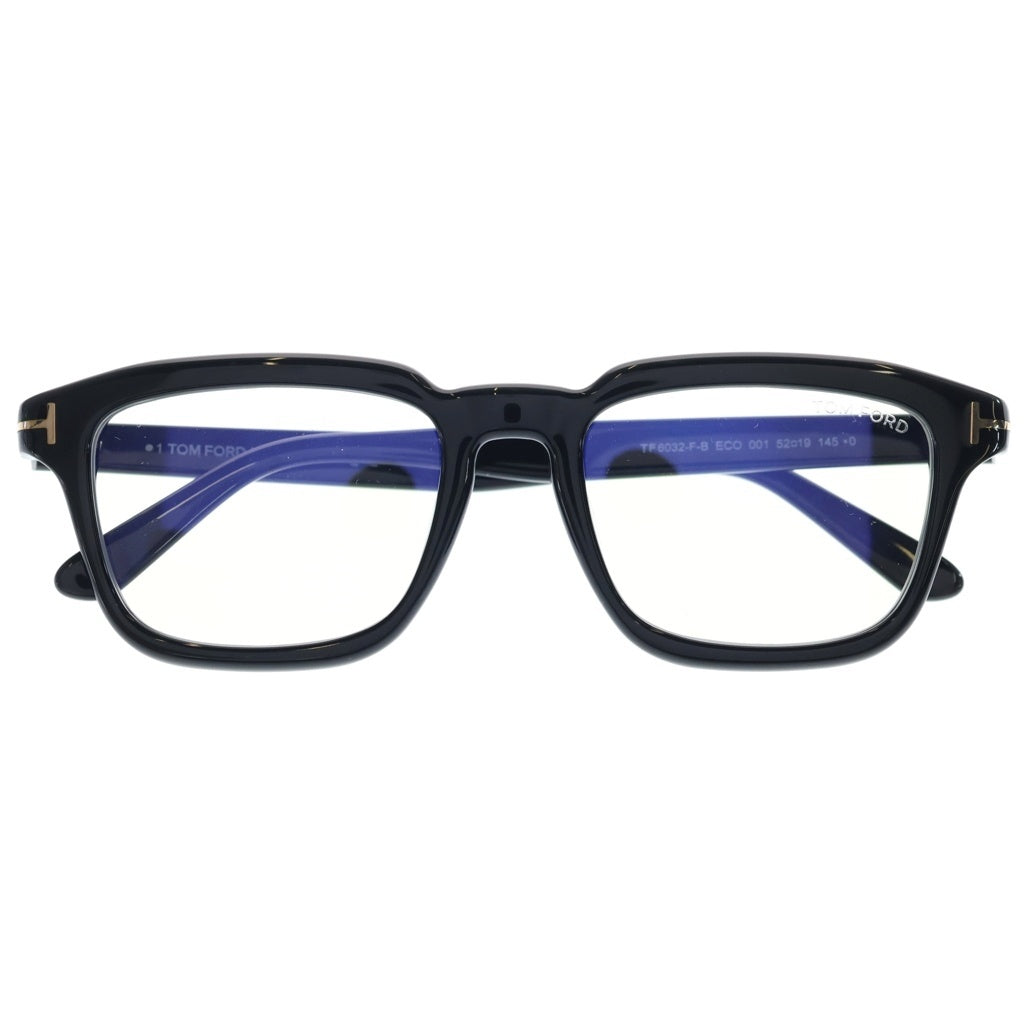 TOM FORD(トムフォード) アジアンフィット スクエアフレーム クリアレンズ サングラス メガネ ブラック TF6032-F-B