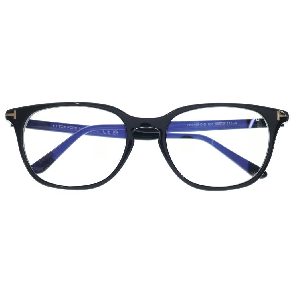 TOM FORD(トムフォード) アジアンフィット ウェリントンフレーム クリアレンズ サングラス メガネ ブラック TF6149-D-B
