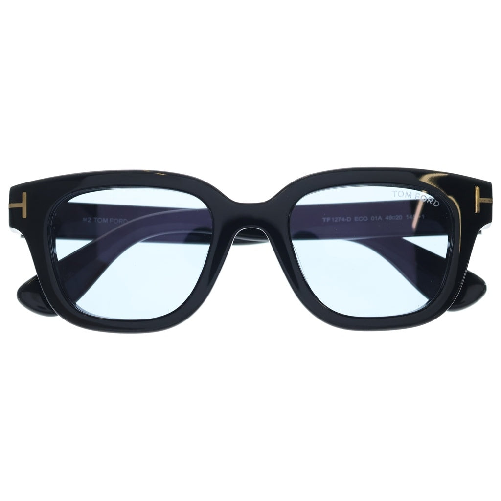 TOM FORD(トムフォード) アジアンフィット ウェリントンフレーム カラーレンズ サングラス メガネ ブラック/ブルー TF1274-D