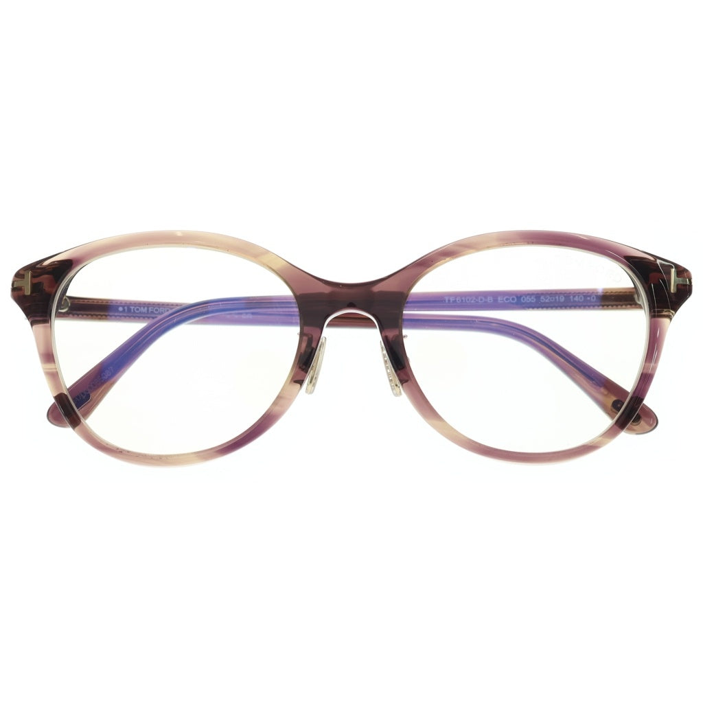 TOM FORD(トムフォード) アジアンフィット ウェリントンフレーム クリアレンズ サングラス メガネ ブラウン TF6102-D-B