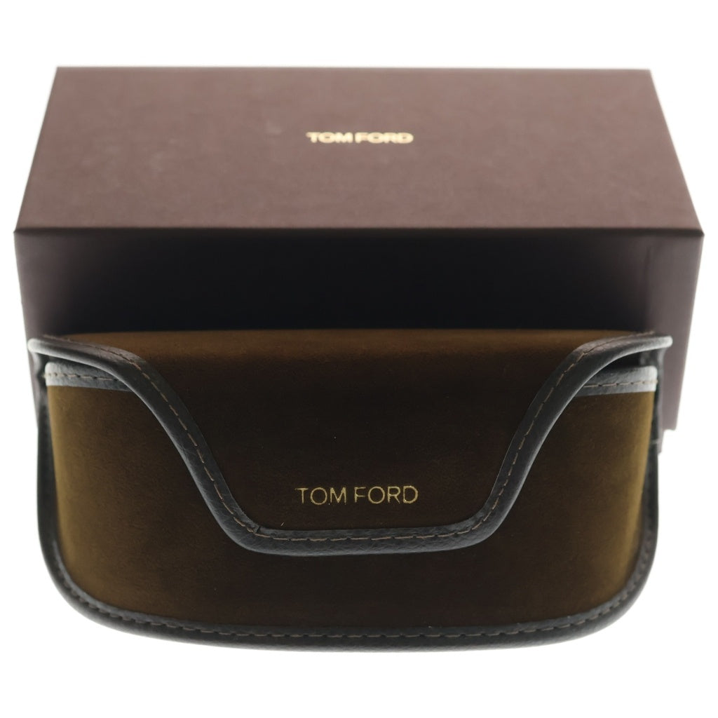 TOM FORD(トムフォード) アジアンフィット ウェリントンフレーム クリアレンズ サングラス メガネ ブラウン TF6102-D-B
