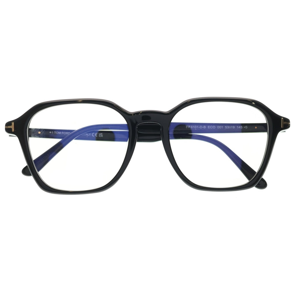 TOM FORD(トムフォード) アジアンフィット ウェリントンフレーム クリアレンズ サングラス メガネ ブラック TF6101-D-B