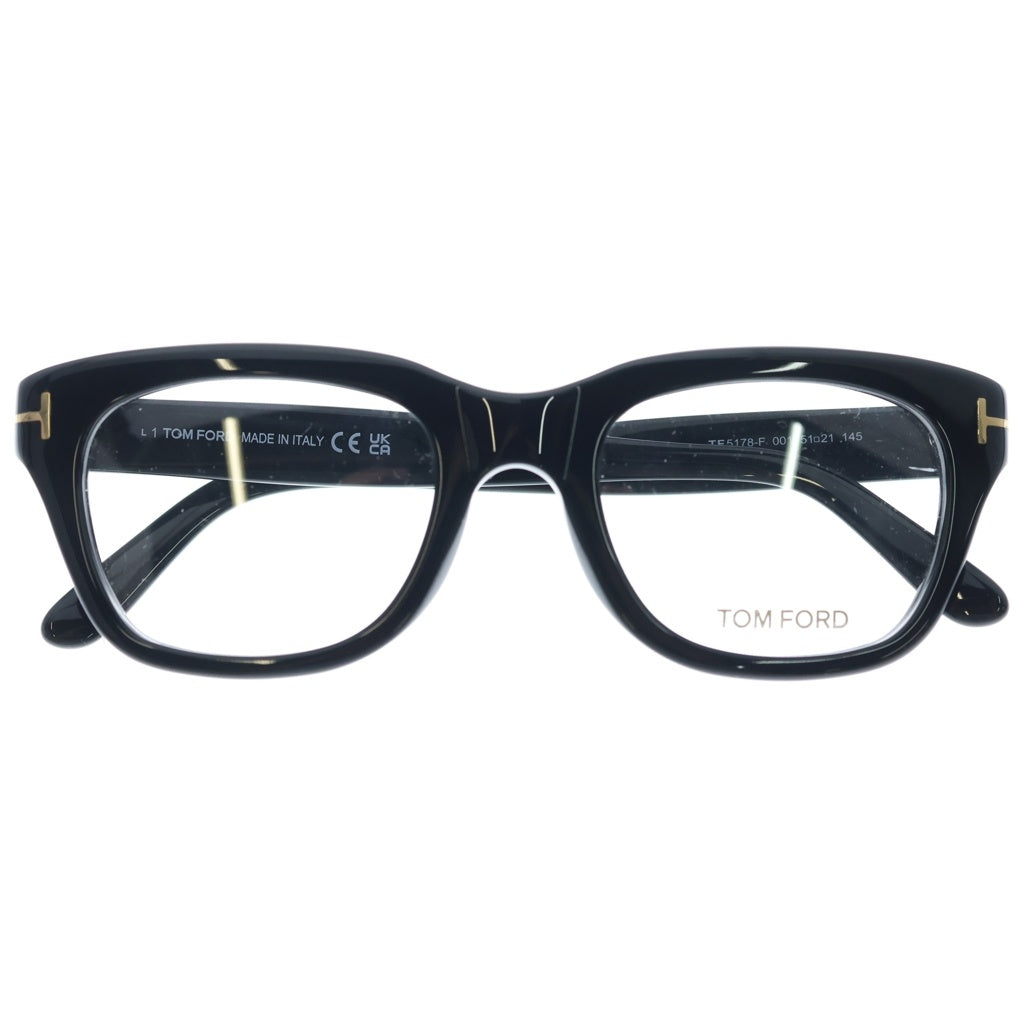 TOM FORD(トムフォード) アジアンフィット ウェリントンフレーム クリアレンズ サングラス メガネ ブラック TF5178-F