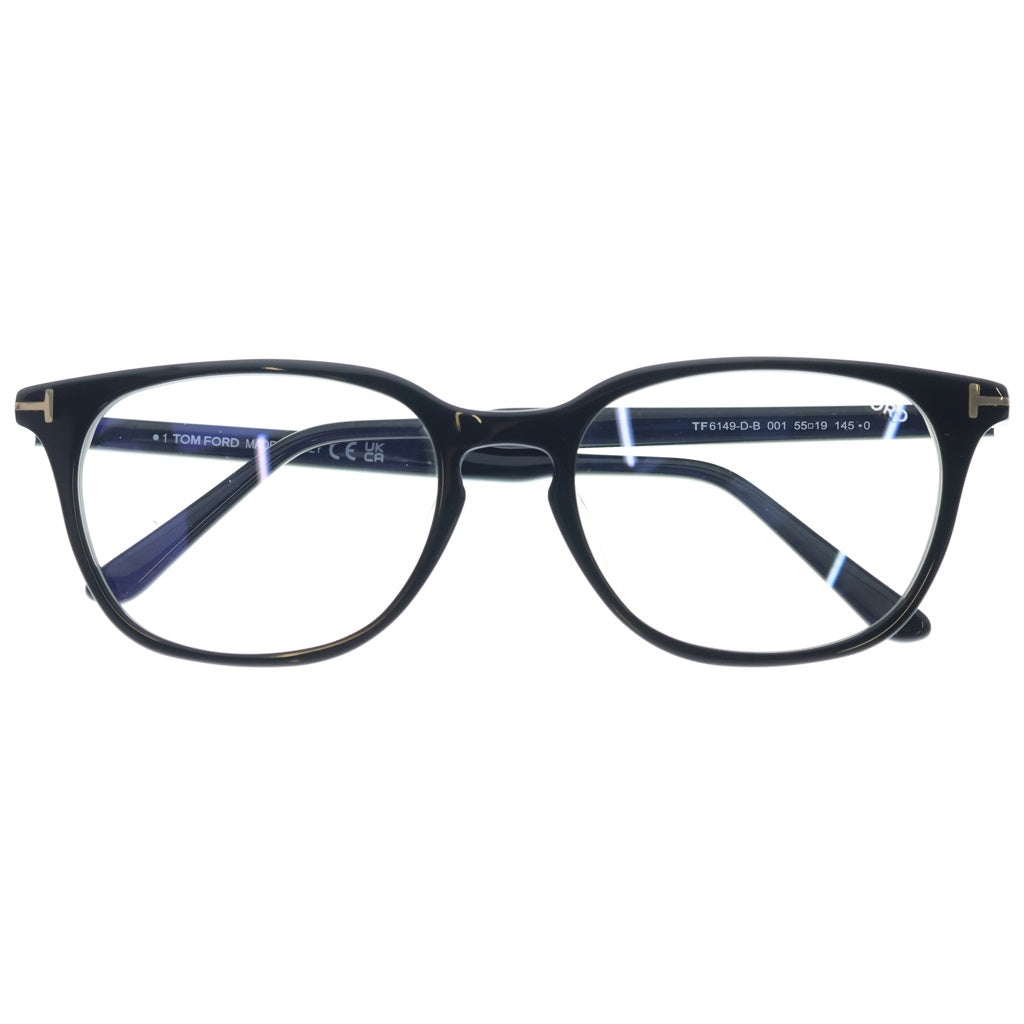 TOM FORD(トムフォード) アジアンフィット ウェリントンフレーム クリアレンズ サングラス メガネ ブラック TF6149-D-B