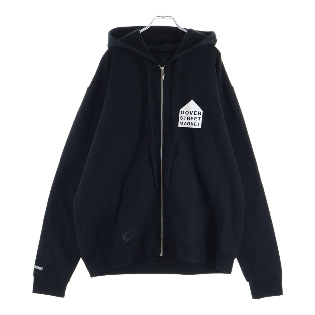 CHROME HEARTS(クロムハーツ) SWTSHRT HD ZIP LTD DSMG ドーバーストリートマーケット限定 ダガー ジップアップパーカー ブラック