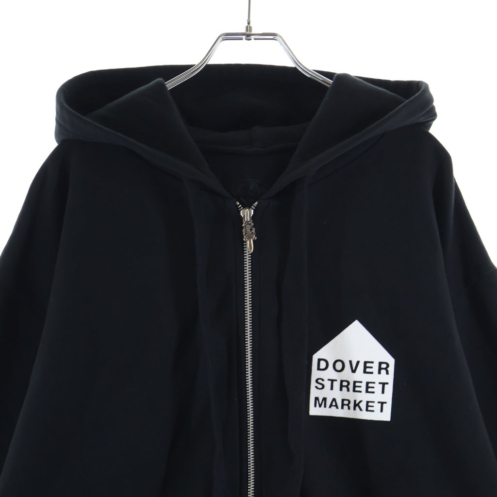 CHROME HEARTS(クロムハーツ) SWTSHRT HD ZIP LTD DSMG ドーバーストリートマーケット限定 ダガー ジップアップパーカー ブラック