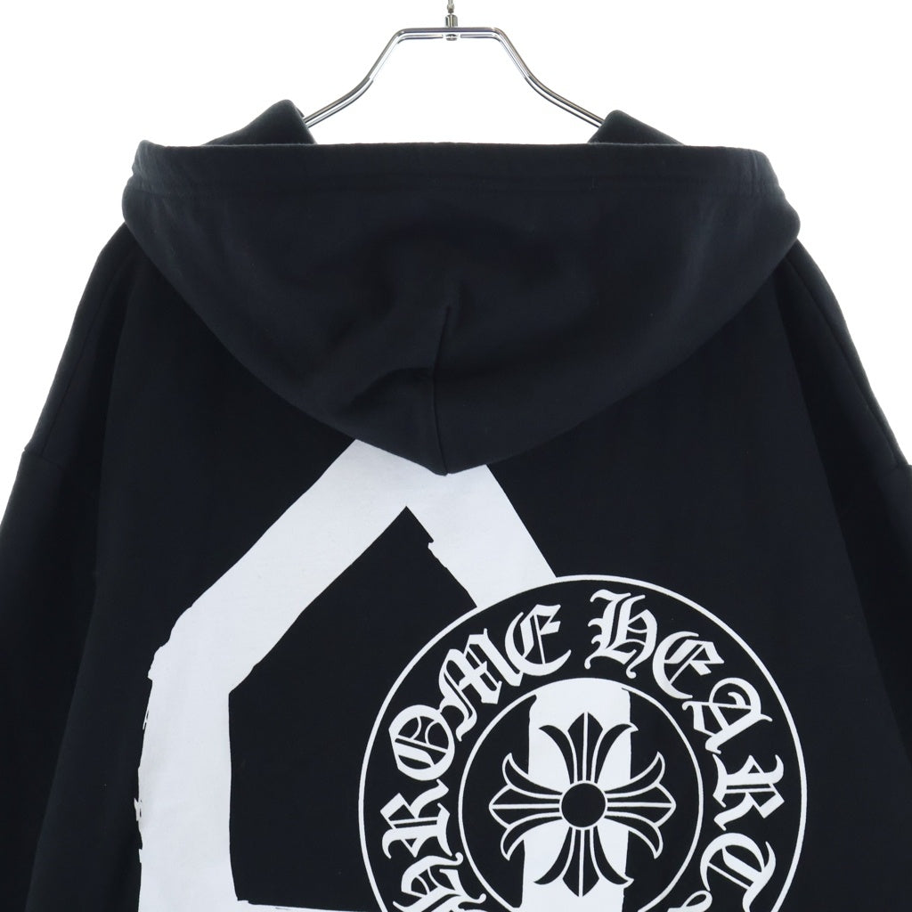 CHROME HEARTS(クロムハーツ) SWTSHRT HD ZIP LTD DSMG ドーバーストリートマーケット限定 ダガー ジップアップパーカー ブラック