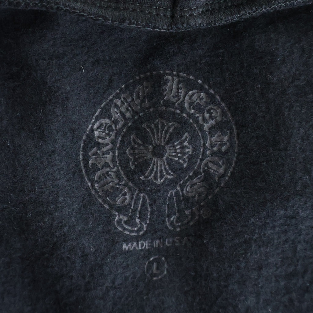 CHROME HEARTS(クロムハーツ) SWTSHRT HD ZIP LTD DSMG ドーバーストリートマーケット限定 ダガー ジップアップパーカー ブラック