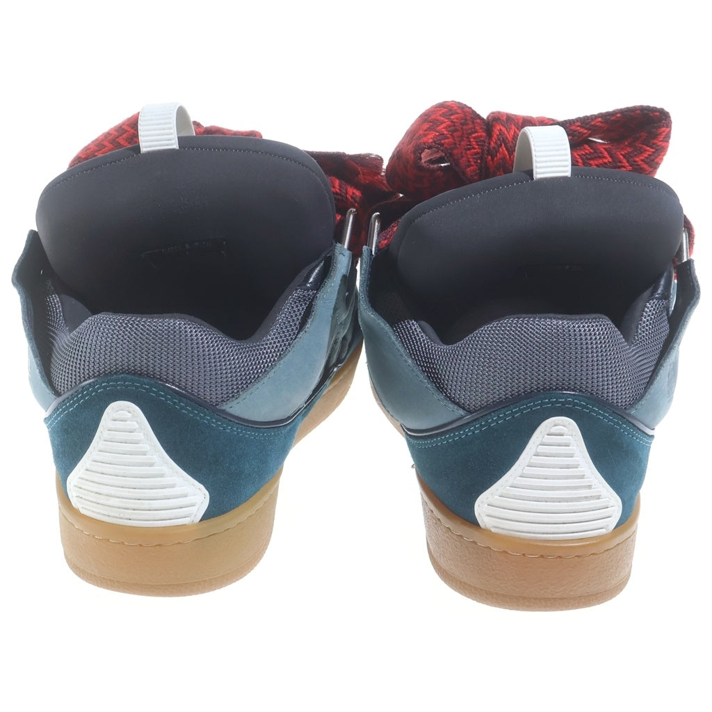LANVIN(ランバン) LEATHER CURB SNEAKERS レザー カーブ ローカットダッドスニーカー ネイビー FM-SKRK11-DRAG-A20
