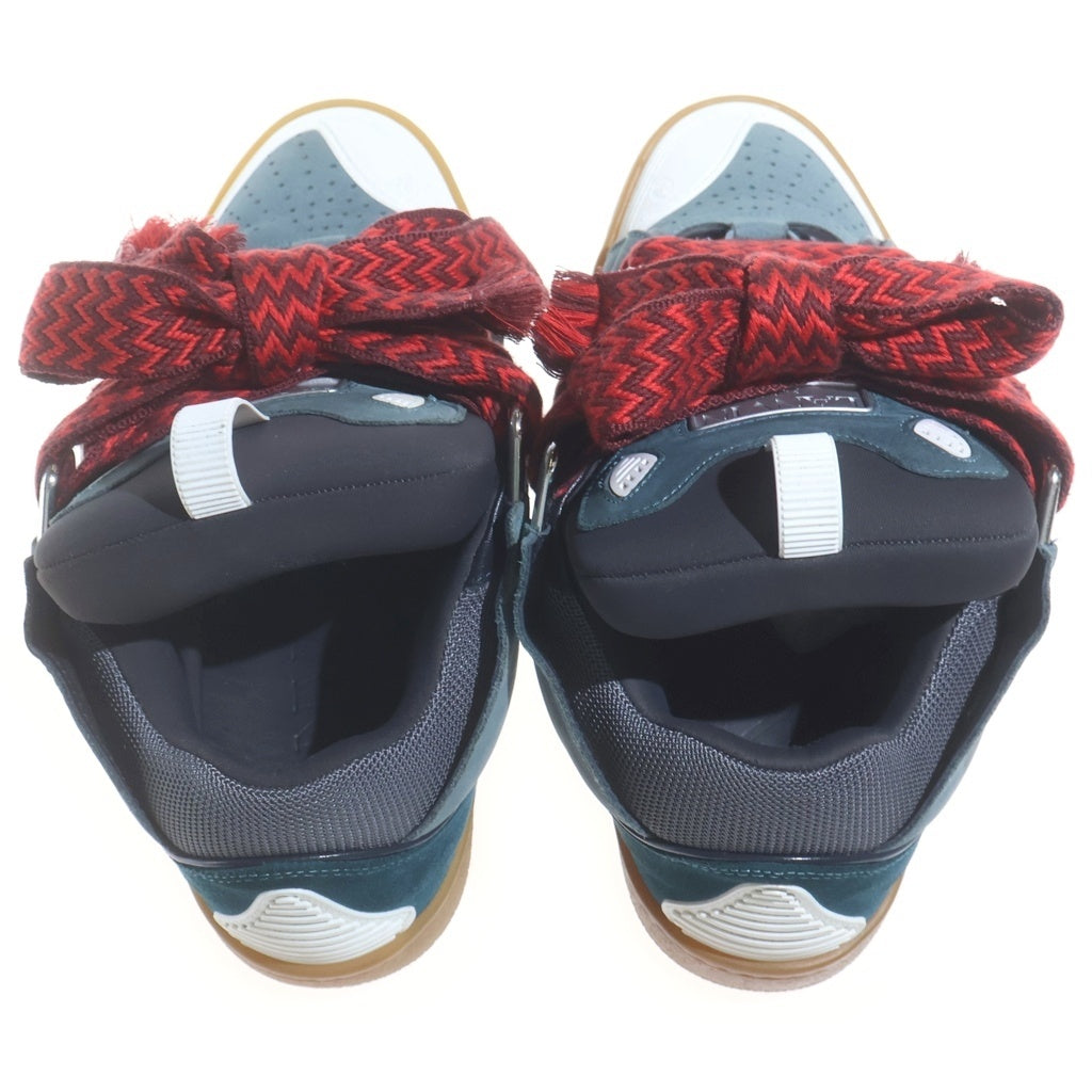 LANVIN(ランバン) LEATHER CURB SNEAKERS レザー カーブ ローカットダッドスニーカー ネイビー FM-SKRK11-DRAG-A20