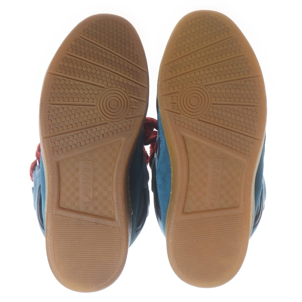 LANVIN(ランバン) LEATHER CURB SNEAKERS レザー カーブ ローカットダッドスニーカー ネイビー FM-SKRK11-DRAG-A20