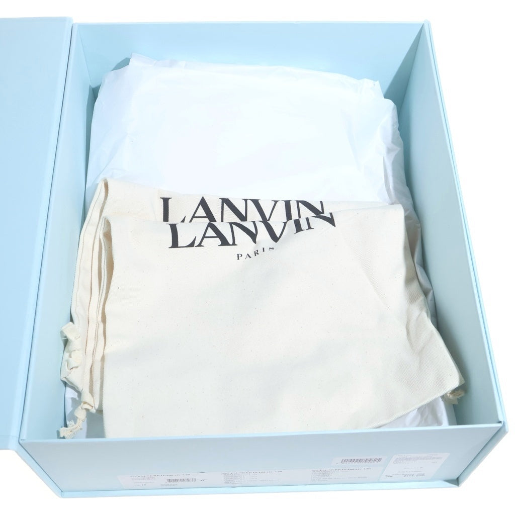 LANVIN(ランバン) LEATHER CURB SNEAKERS レザー カーブ ローカットダッドスニーカー ネイビー FM-SKRK11-DRAG-A20