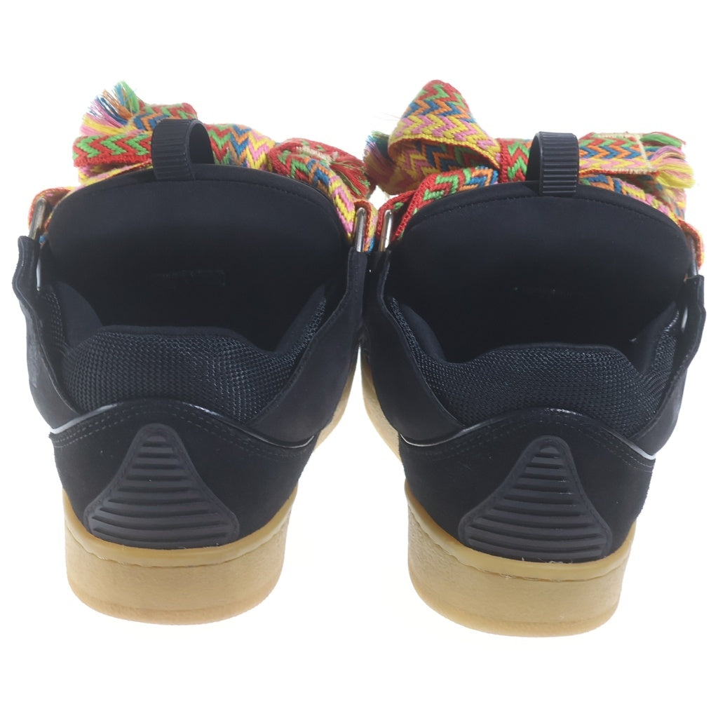 LANVIN(ランバン) LEATHER CURB SNEAKERS レザー カーブ ローカットダッドスニーカー ブラック FM-SKRK11-DRAG-A20