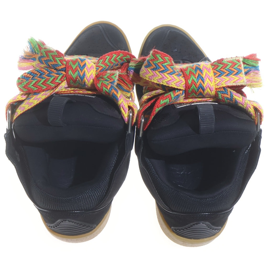 LANVIN(ランバン) LEATHER CURB SNEAKERS レザー カーブ ローカットダッドスニーカー ブラック FM-SKRK11-DRAG-A20