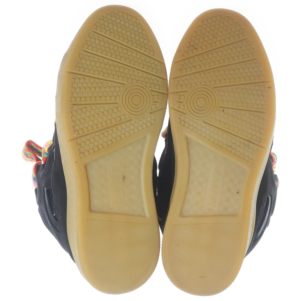 LANVIN(ランバン) LEATHER CURB SNEAKERS レザー カーブ ローカットダッドスニーカー ブラック FM-SKRK11-DRAG-A20