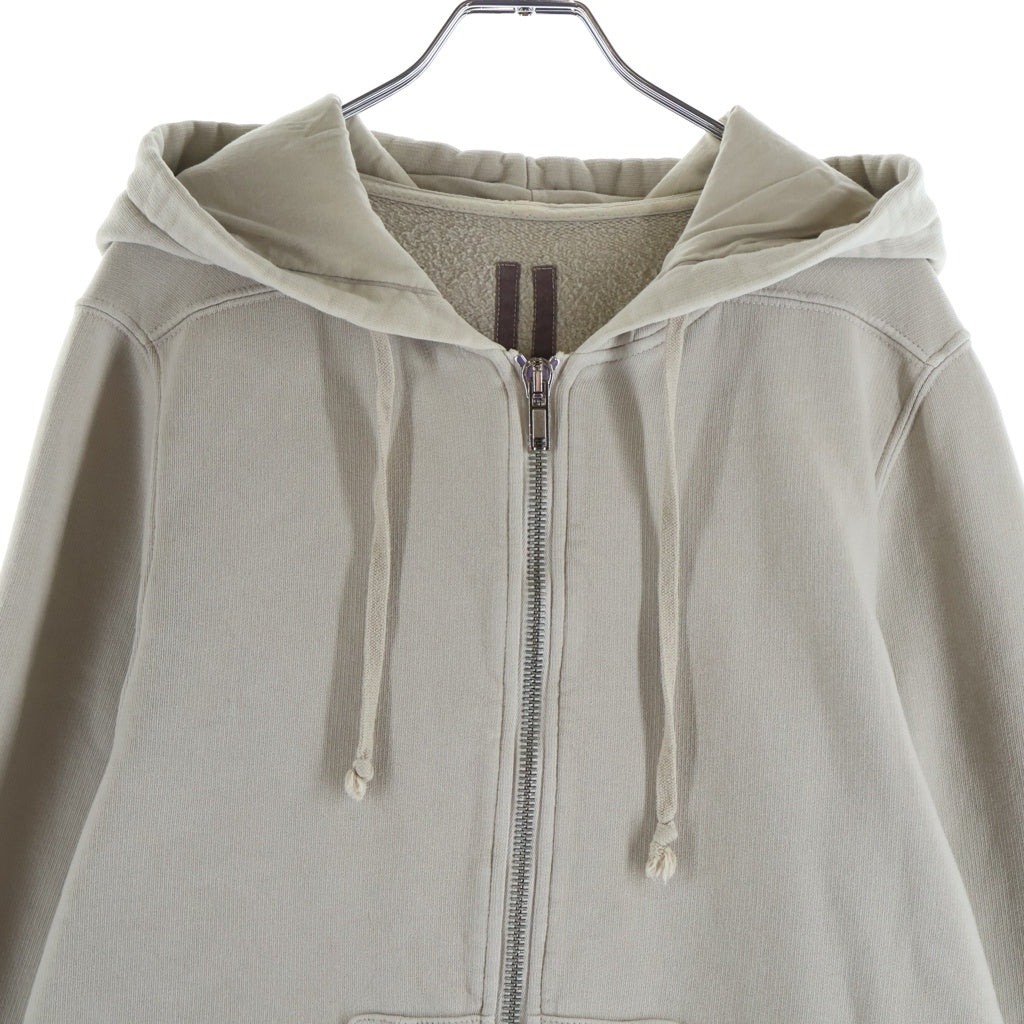 Rick Owens DRKSHDW(リックオウエンス ダークシャドウ) 15SS コットン ドローストリング ジップアップフーディー パーカー ベージュ DU15S9277-F