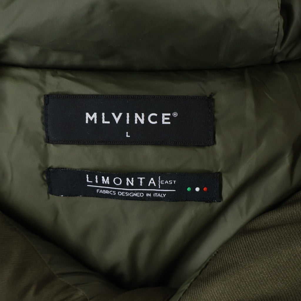 MLVINCE(メルヴィンス) LIMONTA DOWN JACKET リモンタ ジップアップ フーデッドダウンジャケット カーキ D6151