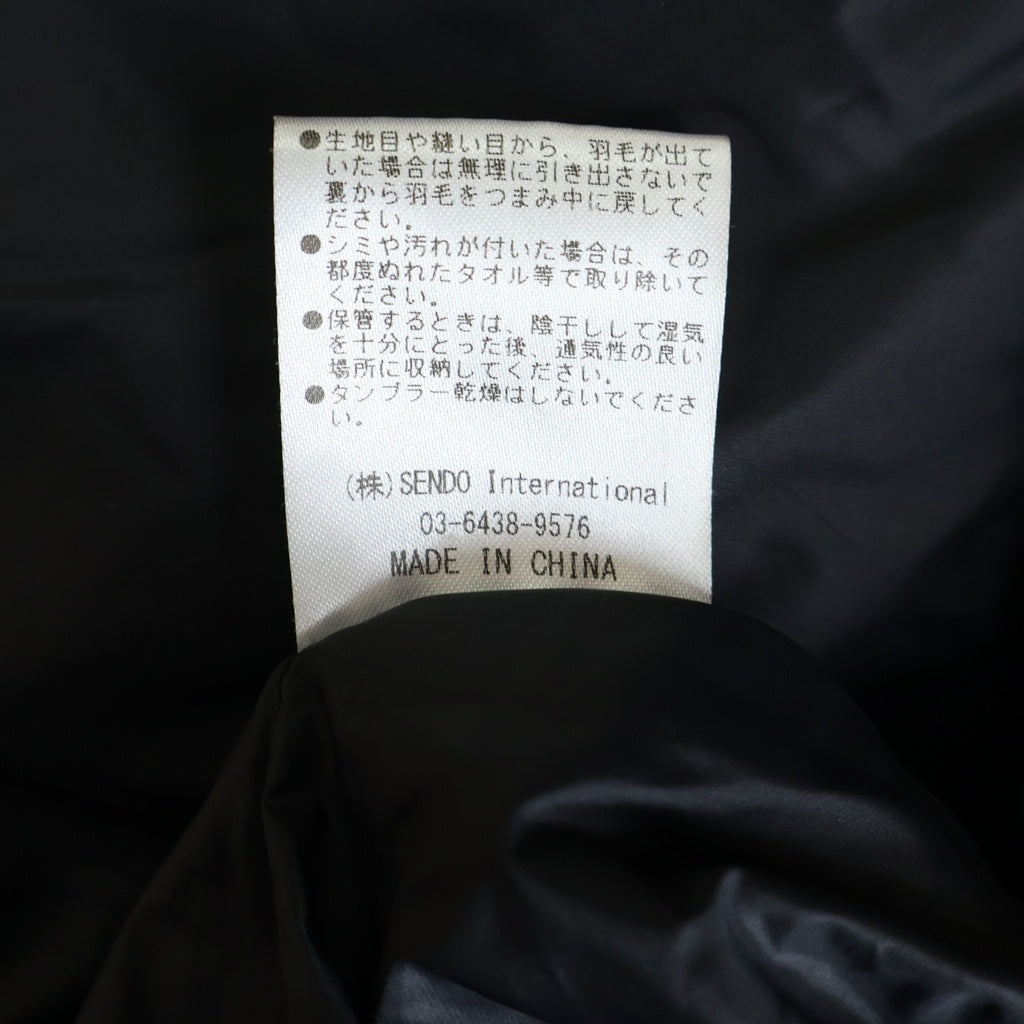 MLVINCE(メルヴィンス) LIMONTA DOWN JACKET リモンタ ジップアップ フーデッドダウンジャケット ブラック D6151