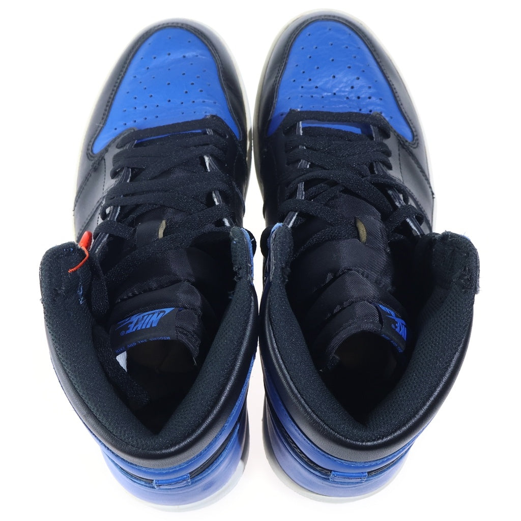 NIKE(ナイキ) 【2017年製】 AIR JORDAN1 RETRO HIGH OG ROYAL エアジョーダン1 ロイヤル ハイカットスニーカー ブラック/ブルー US11/29cm 555088-007